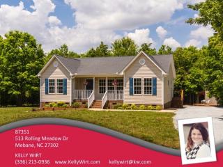 513 Rolling Mdw Dr, Mebane NC  27302-8734 exterior