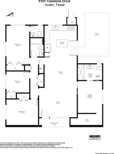5101 Creekline Dr, Austin TX  78745-2227 exterior