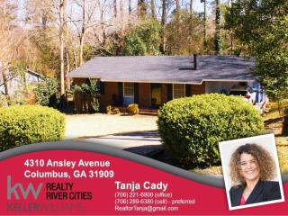 4310 Ansley Ave, Columbus, GA 31909-3930