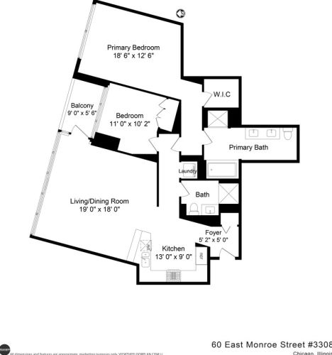 60 Monroe St, Chicago IL  60603-2758 exterior
