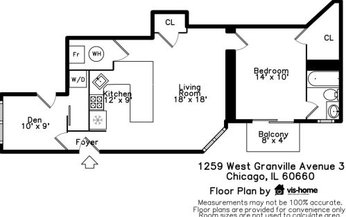 1259 Granville Ave, Chicago IL  60660-1932 exterior