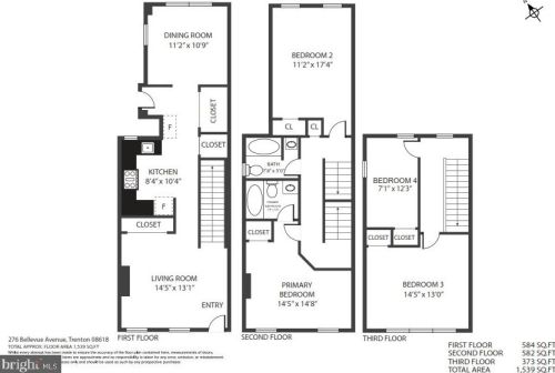 276 Bellevue Ave, Trenton NJ  08618-4622 exterior