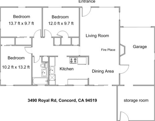 3490 Royal Rd, Concord, CA 94519-1727