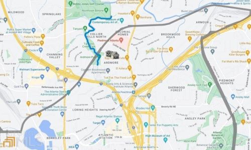1852 Anjaco Rd, Atlanta GA  30309-1808 exterior