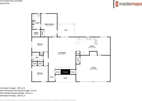 1213 Cameo Dr, Fort Worth TX  76134-4434 exterior