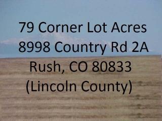 8998 County Road 2a, Rush, CO 80833