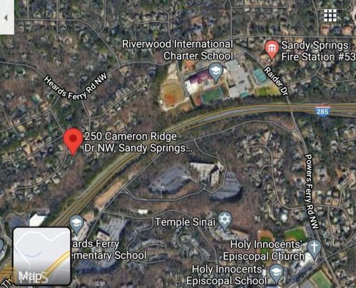 250 Cameron Ridge Dr, Atlanta GA  30328-4709 exterior