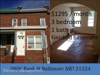 3806 Bank St, Baltimore MD  21224-2522 exterior