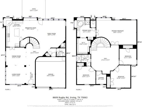 8609 Rugby Dr, Irving TX  75063-9383 exterior