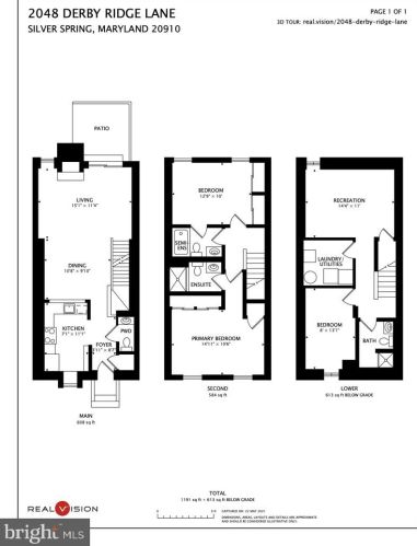 2048 Derby Ridge Ln, Silver Spring MD 20910-2652 exterior