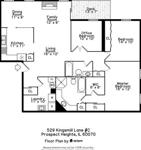 529 Kingsmill Ln, Wheeling IL  60070-3459 exterior