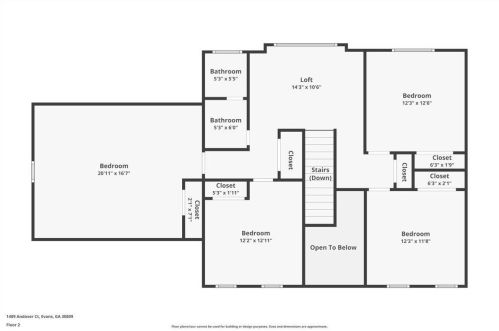 1409 Andover Ct, Evans GA  30809-8200 exterior