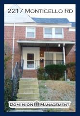 2217 Monticello Rd, Baltimore MD  21216-2406 exterior