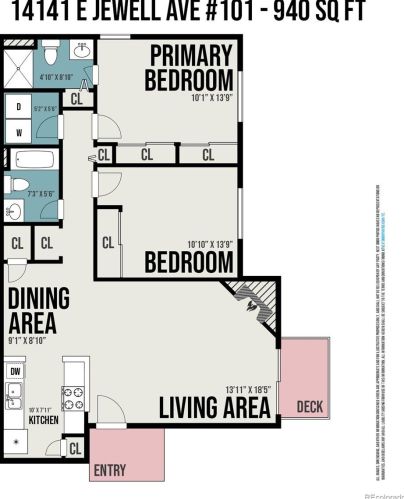 14141 Jewell Ave, Denver CO  80012-6979 exterior