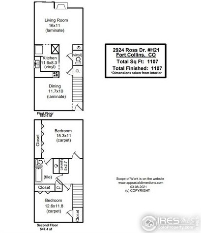 2924 Ross Dr, Fort Collins CO  80526-1163 exterior