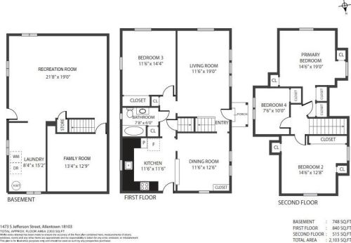 1473 Jefferson St, Allentown PA  18103-3829 exterior