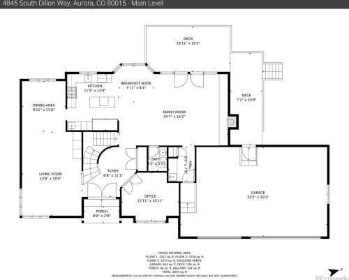 4845 Dillon Way, Denver CO  80015-1267 exterior