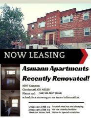1607 Asmann Ave, Cincinnati OH  45229-1749 exterior