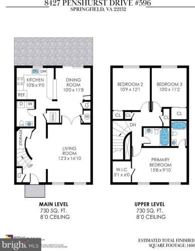 8427 Penshurst Dr, Springfield VA  22152-1138 exterior
