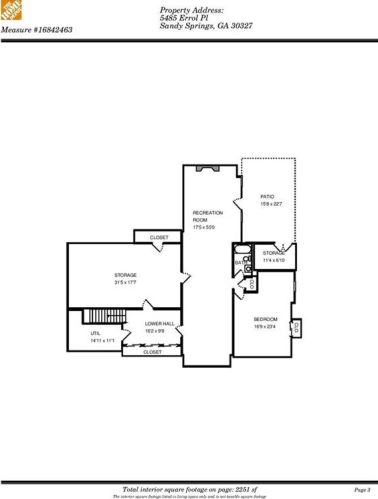 5485 Errol Pl, Atlanta GA  30327-4871 exterior