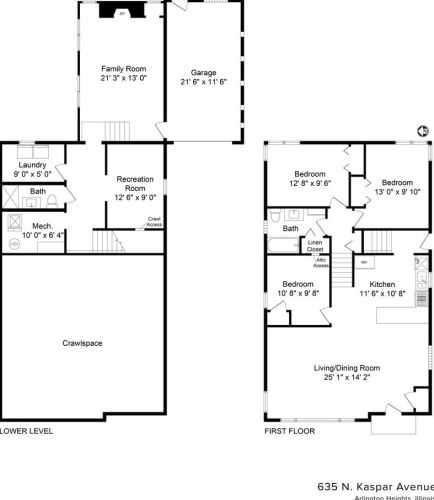 635 Kaspar Ave, Arlington Hts IL  60004-5321 exterior
