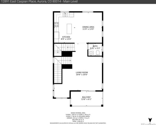 12891 Caspian Pl, Denver CO  80014 exterior