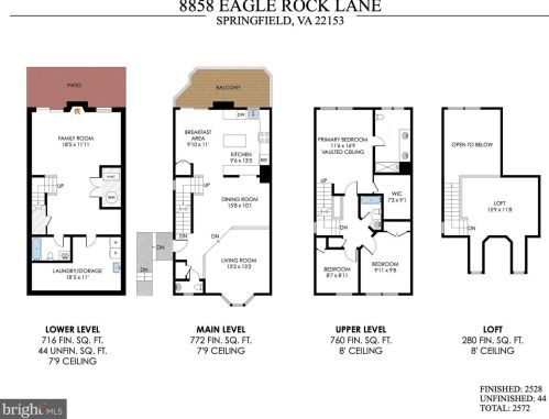 8858 Eagle Rock Ln, Springfield VA  22153-1727 exterior