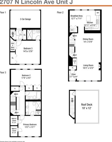 2707 Lincoln Ave, Chicago IL  60614-1875 exterior