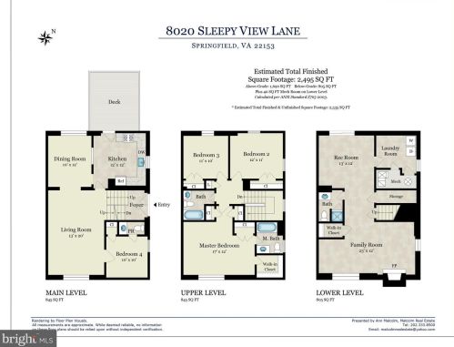 8020 Sleepy View Ln, Springfield VA  22153-2920 exterior