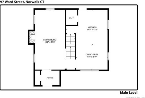 97 Ward St, Norwalk CT  06851-2827 exterior
