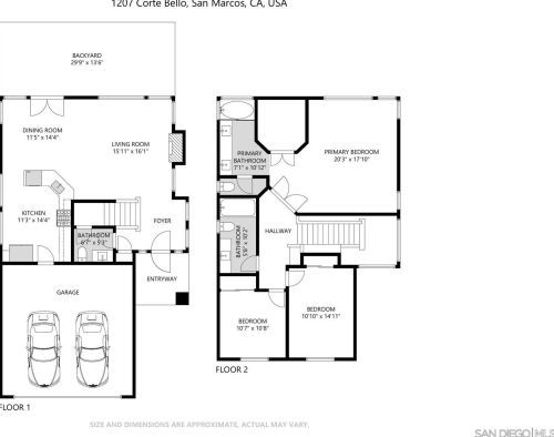 1207 Corte Bello, San Marcos, CA 92069-1354