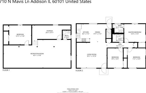 710 Mavis Ln, Addison IL  60101-2574 exterior