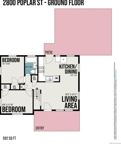 2800 Poplar St, Denver CO  80207-2945 exterior