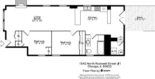 1542 Rockwell St, Chicago IL  60622-1647 exterior