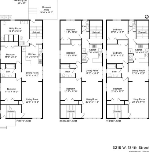 3218 184th St, Homewood IL  60430-2713 exterior