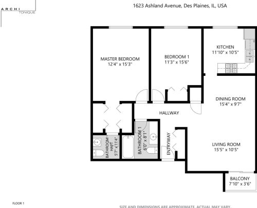 1623 Ashland Ave, Des Plaines IL  60016-6685 exterior