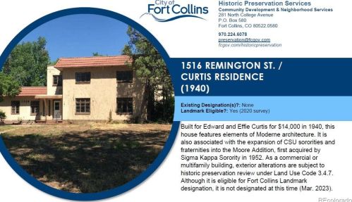 1516 Remington St, Fort Collins CO  80524-4150 exterior