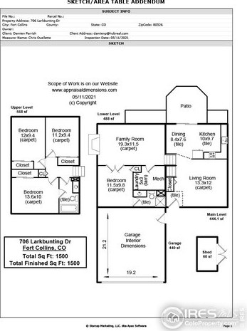 706 Larkbunting Dr, Fort Collins CO  80526-3549 exterior