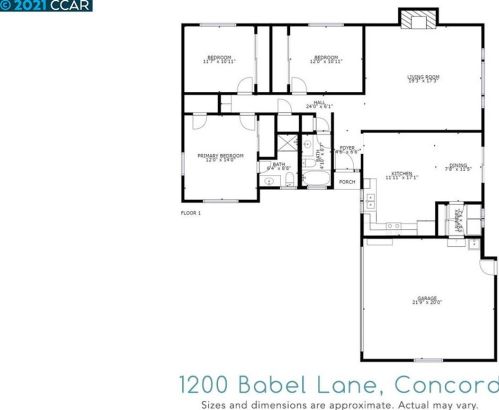 1200 Babel Ln, Concord CA  94518-1650 exterior