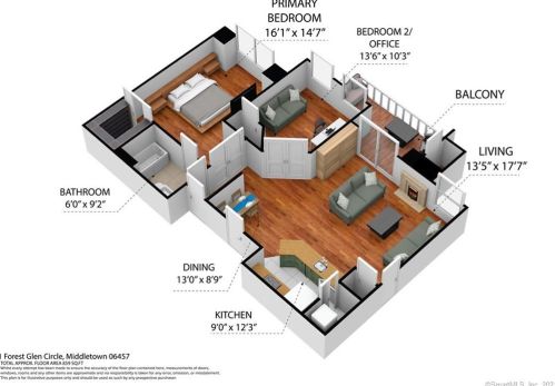1 Forest Glen Cir, Middletown CT  06457-6602 exterior