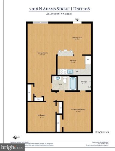 2016 Adams St, Arlington VA  22201-3748 exterior
