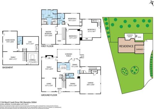 1156 Ward Creek Dr, Marietta, GA 30064-3981
