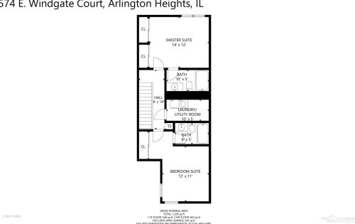 574 Windgate Ct, Arlington Hts IL  60005-3866 exterior