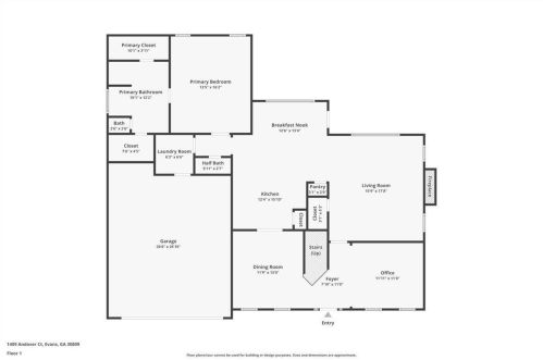 1409 Andover Ct, Evans GA  30809-8200 exterior