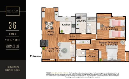 412 Crescent Ave, Sunnyvale CA  94087-2754 exterior