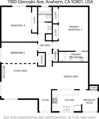1900 Glenoaks Ave, Anaheim CA  92801-3966 exterior