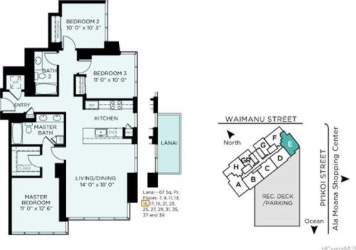 1189 Waimanu St, Honolulu HI  96814-4235 exterior