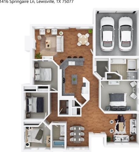 1416 Springaire Ln, Lewisville, TX 75077-3711
