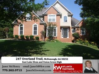 247 Overland Trl, Mcdonough, GA 30252-2579
