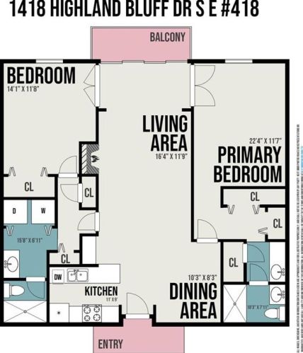 1418 Highland Bluff Dr, Atlanta GA  30339-3234 exterior